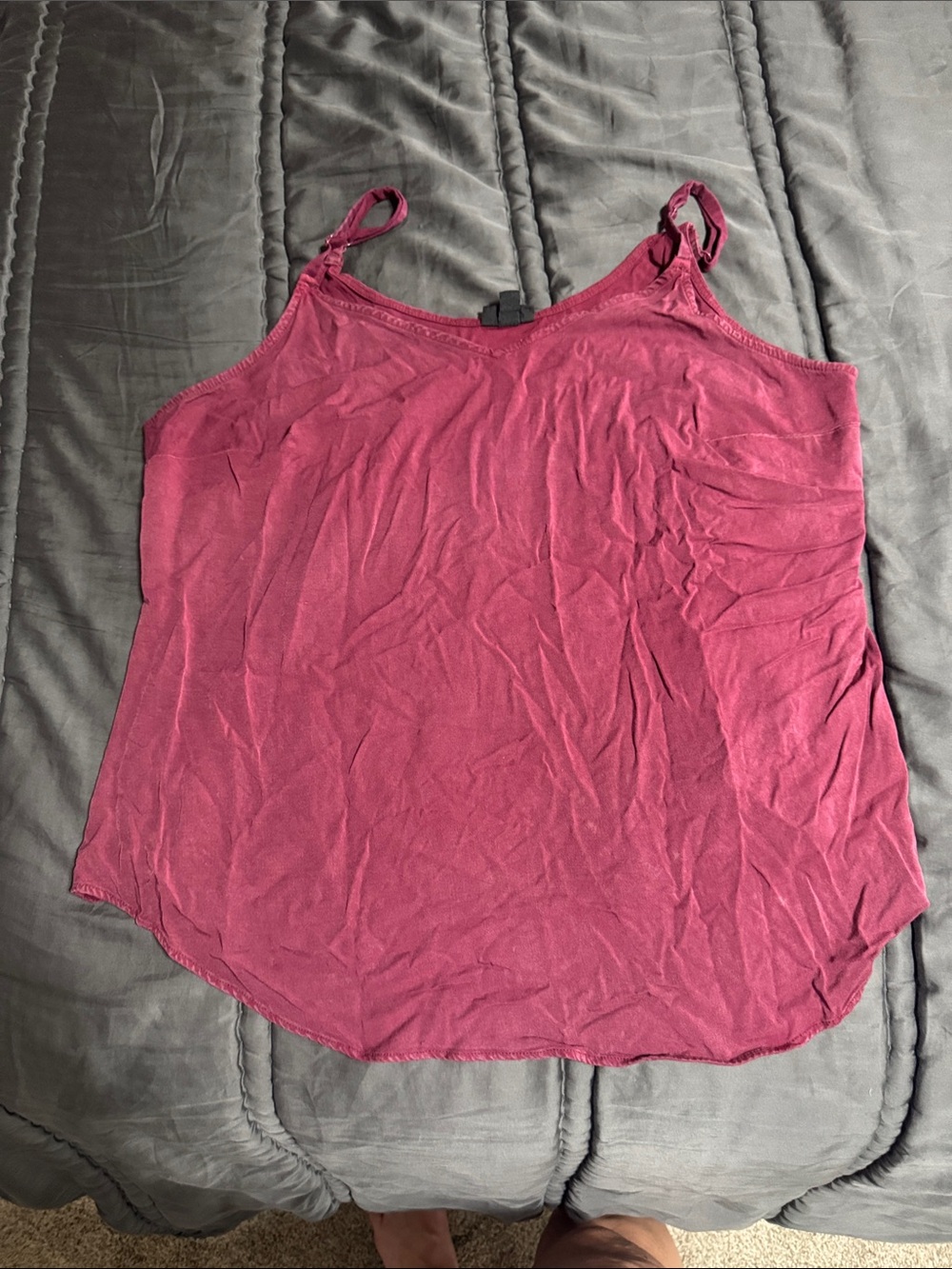 torrid Burgundy Scoop Neck Adjustable Strap Camisole